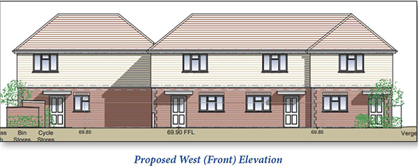 Lot: 110 - LAND WITH PLANNING FOR FOUR HOUSES -